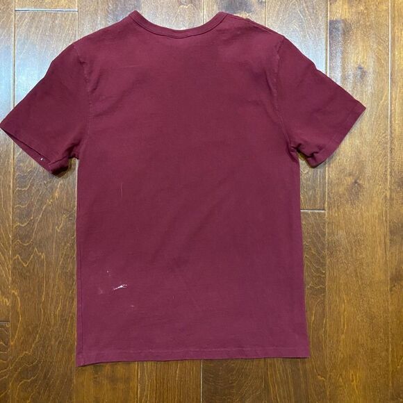 Champion Basic Fit Vintage 90s Maroon Red Cotton T-Shirt Men's Size Small - Picture 5 of 9